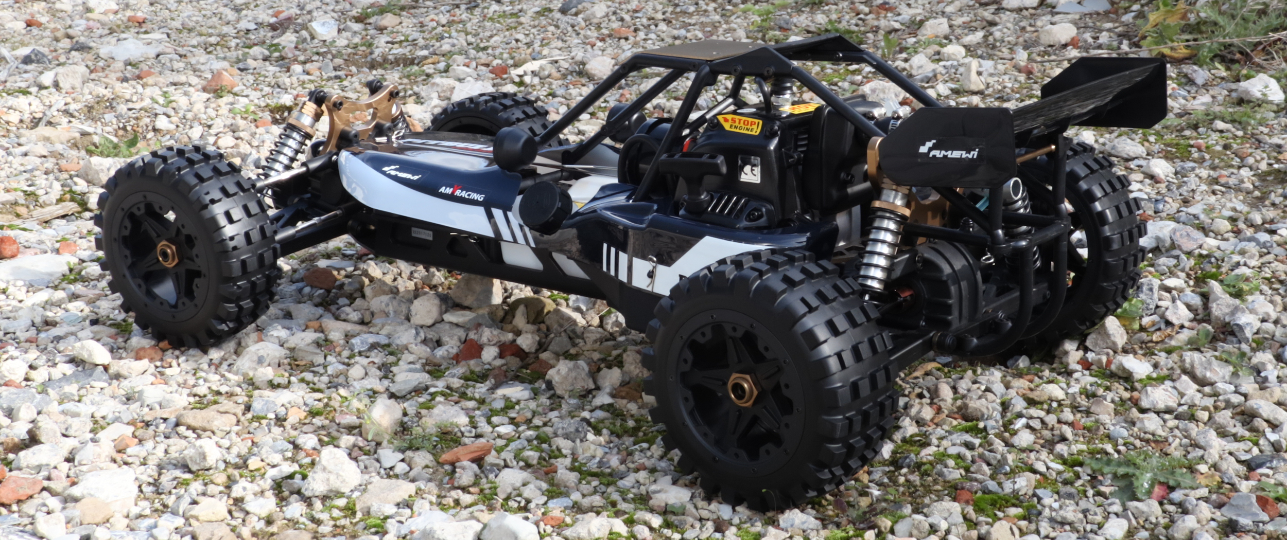 Amewi Pitbull X Evolution 1:5 Auto RC thermique Buggy propulsion arrière  prêt à fonctionner (RtR) 2,4 GHz